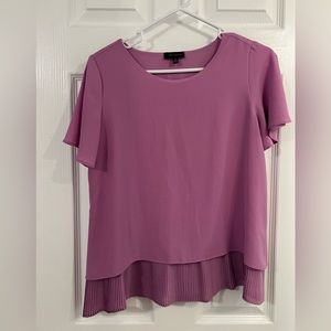 The Limited Purple Ruffle Top